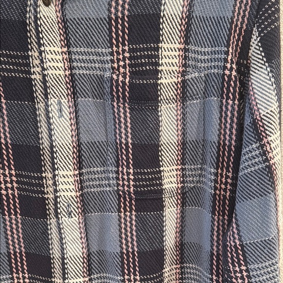 GAP Blue and White Plaid Button-Down Shirt - Picture 5 of 11